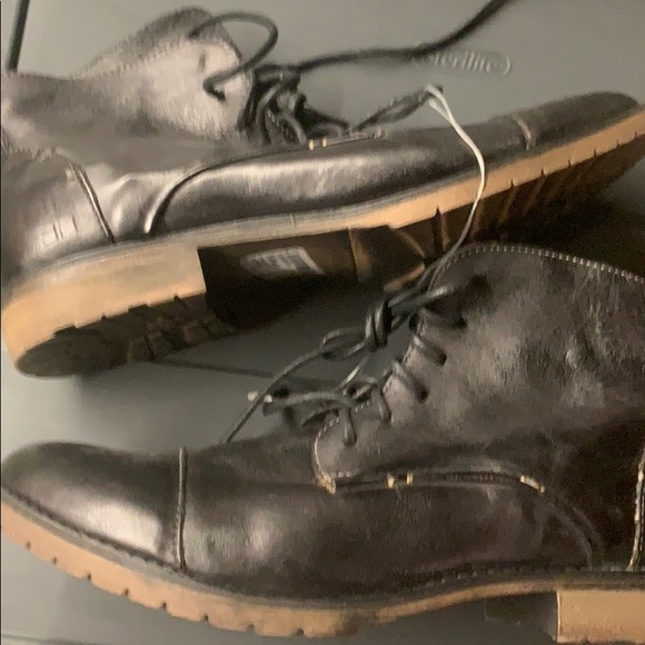 NEW Dreck Black Rustic BedStu Lace Up Boots shoes - Picture 4 of 8